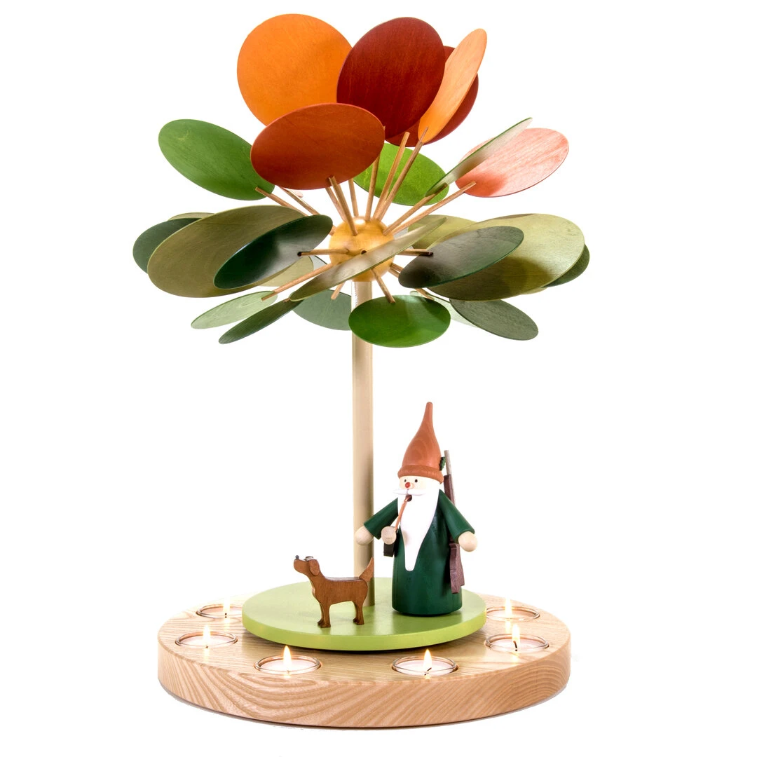 Teelichtpyramide mit Räucherwichtel