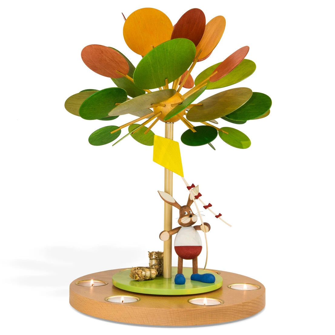 Teelichtpyramide Wärmespiel Jahreszeitenbaum