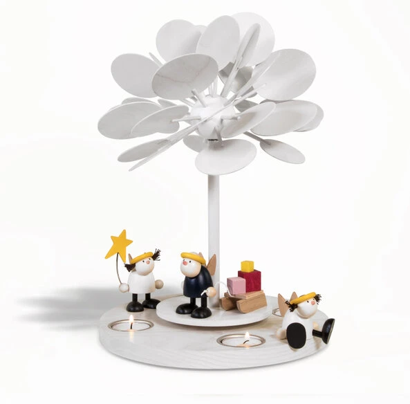 Teelichtpyramide Wärmespiel Jahreszeitenbaum