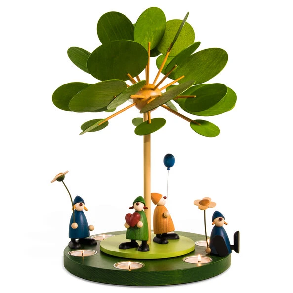 Teelichtpyramide Wärmespiel Jahreszeitenbaum