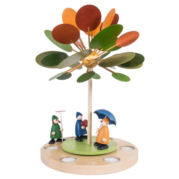 Teelichtpyramide Wärmespiel Jahreszeitenbaum