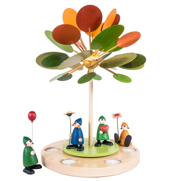 Teelichtpyramide Wärmespiel Jahreszeitenbaum