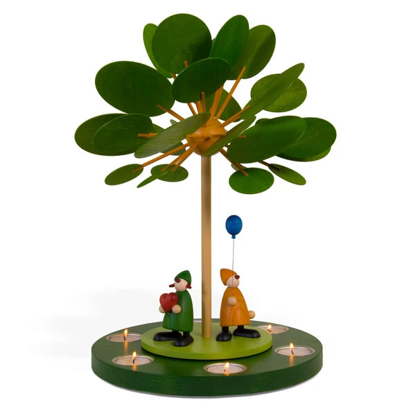 Teelichtpyramide Wärmespiel Jahreszeitenbaum