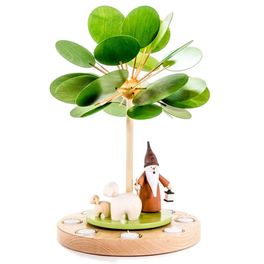 Teelichtpyramide Wärmespiel Jahreszeitenbaum