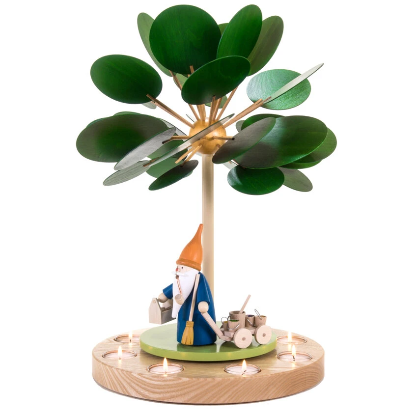 Teelichtpyramide Wärmespiel Jahreszeitenbaum